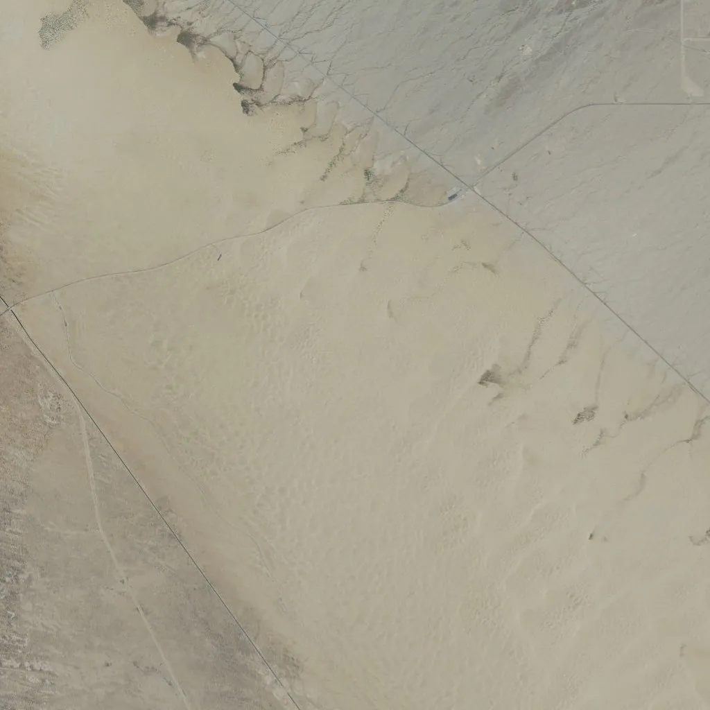 The main dunes as flat NAIP imagery: the ridges barely show